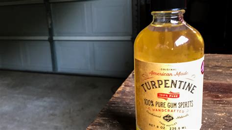 Why did they used to drink turpentine?