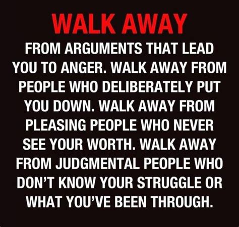 Why do I always walk away from arguments?