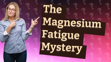 Why do I feel calm after taking magnesium?