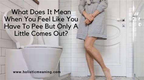 Why do I feel like I have to poop but only a little comes out?