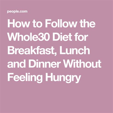 Why do I feel so hungry on Whole30?