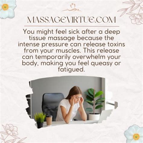 Why do I feel weird after deep tissue massage?