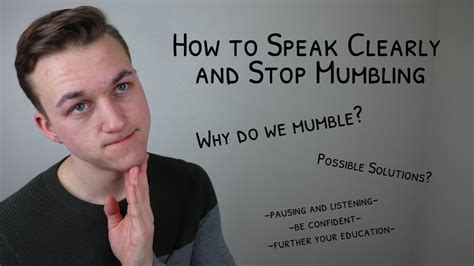 Why do I mumble while speaking?