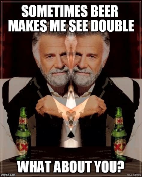 Why do I see double when drunk?