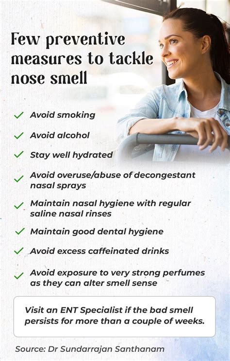 Why do I smell weird in my nose but not sick?