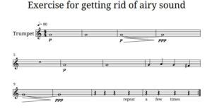 Why do I sound airy on my trumpet?