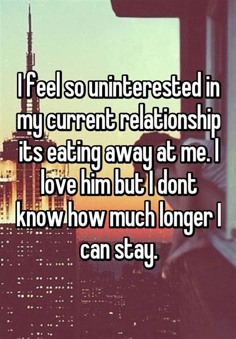 Why do I suddenly feel uninterested in my relationship?