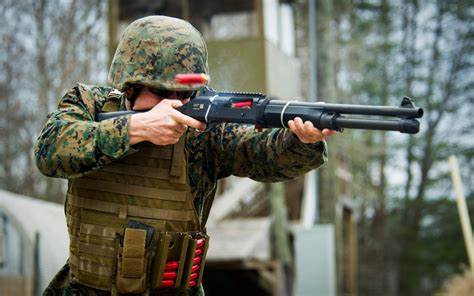 Why do Marines use shotguns?