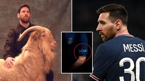 Why do PSG shirts say goat?