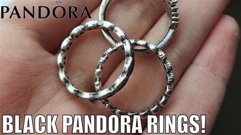 Why do Pandora rings turn black?