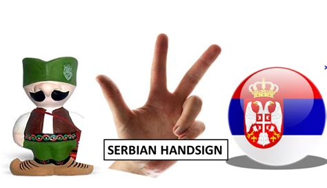 Why do Serbs hold up 3 fingers?