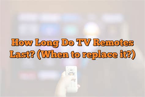 Why do TV remotes last so long?