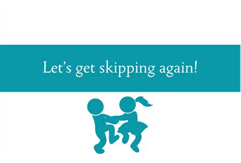 Why do adults stop skipping?