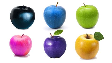 Why do apples turn different colors?