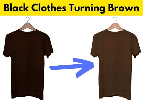 Why do black clothes turn brown?