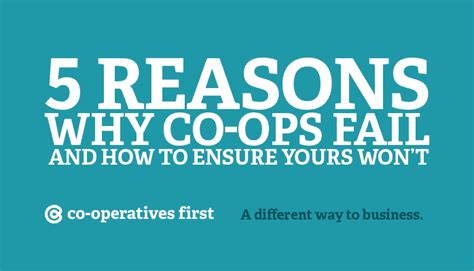 Why do cooperatives fail?