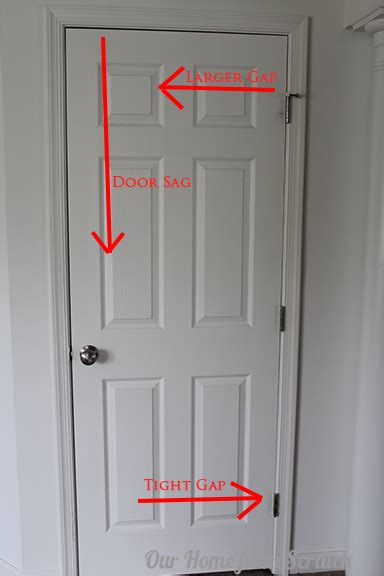 Why do doors sag over time?