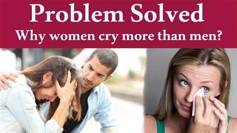 Why do females cry more than males?