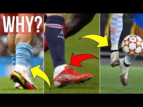 Why do footballers wear ankle socks?