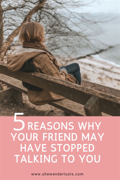 Why do friends suddenly stop talking to you?