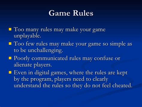Why do games usually have rules?