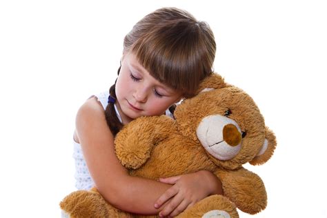 Why do girls hug teddy bear?