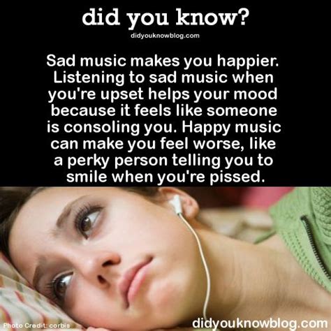 Why do girls like sad music?