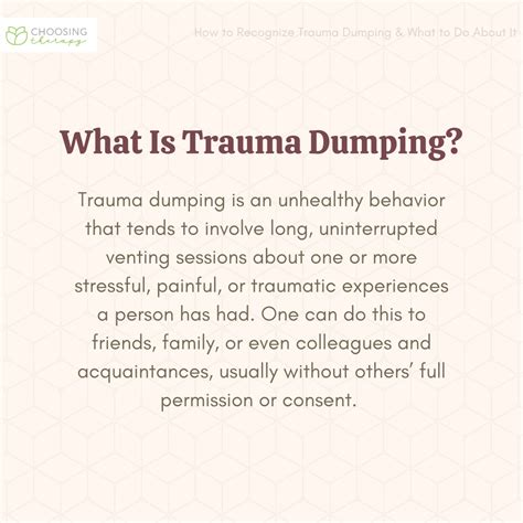 Why do girls trauma dump on me?