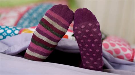 Why do girls wear socks at night?