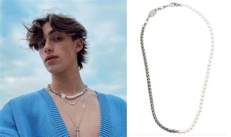 Why do guys keep wearing pearl necklaces?