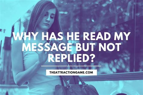 Why do guys read messages and not reply?