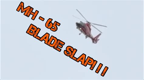 Why do helicopter blades slap?