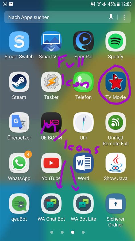 Why do icons disappear on Android?