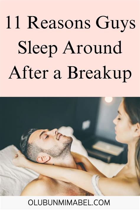Why do men sleep around after heartbreak?