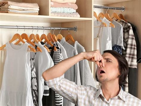 Why do my clothes smell bad after sitting in closet?