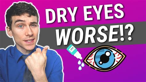 Why do my eyes feel worse without contacts?