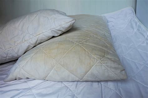 Why do old pillows turn yellow?