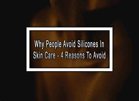 Why do people avoid silicone?