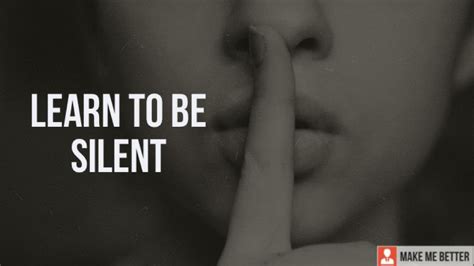 Why do people become silent?