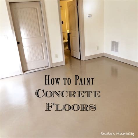 Why do people paint concrete floors?