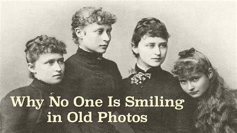 Why do people rarely smile in old photos?