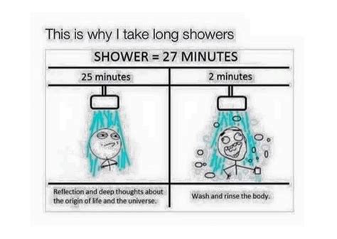 Why do people shower so long?