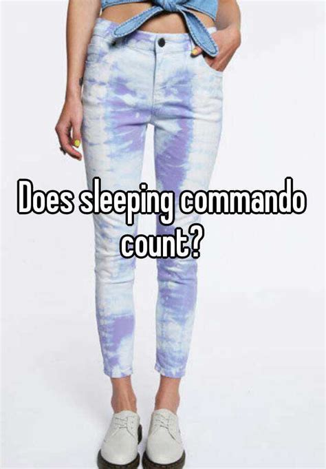 Why do people sleep commando?