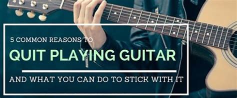 Why do people stop playing guitar?