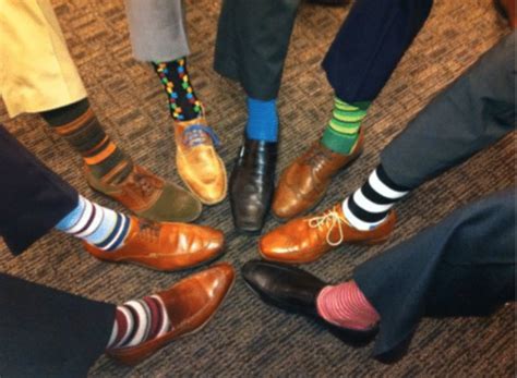 Why do people wear colorful socks?
