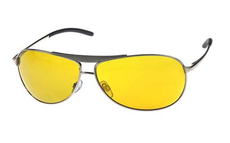 Why do people wear yellow lens glasses?