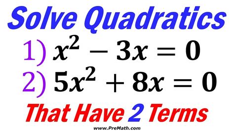 Why do quadratic equations have 2 solutions?