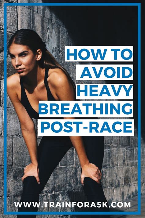 Why do runners breathe heavily after a run?