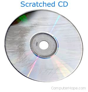 Why do scratched discs not work?