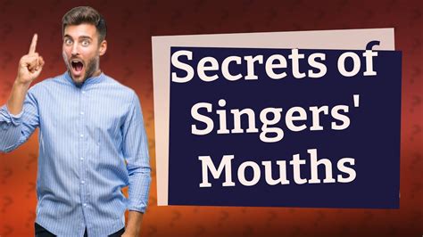 Why do singers move their jaw when they sing?